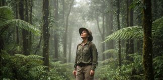 Entre forêts luxuriantes et volcans actifs : l’appel irrésistible du Costa Rica Jeune femme en randonnée dans la forêt tropicale du Costa Rica