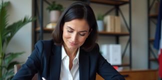 Prolonger la validité d’un passeport : procédure et démarches à suivre Femme d'âge moyen remplissant un formulaire de passeport