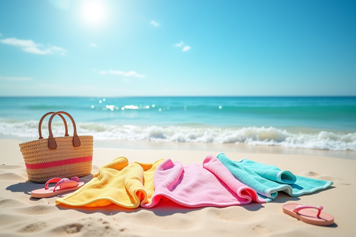 serviettes plage